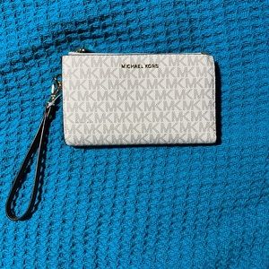 Michael Kors Double Zip Pocket Wristlet Wallet
